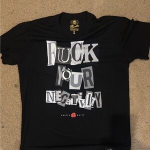 Men's Black Graphic Short Sleeve Tee - Size L